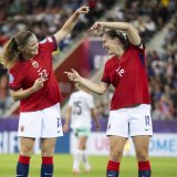 La Norvège a signé un 3e succès en 3 matches KEYSTONE/PETER KLAUNZER